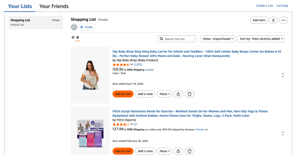 Amazon Wish List How the Amazon Wish List Looks for Shoppers.png
