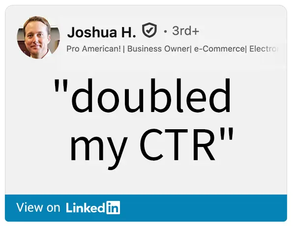doubled my ctr amazon