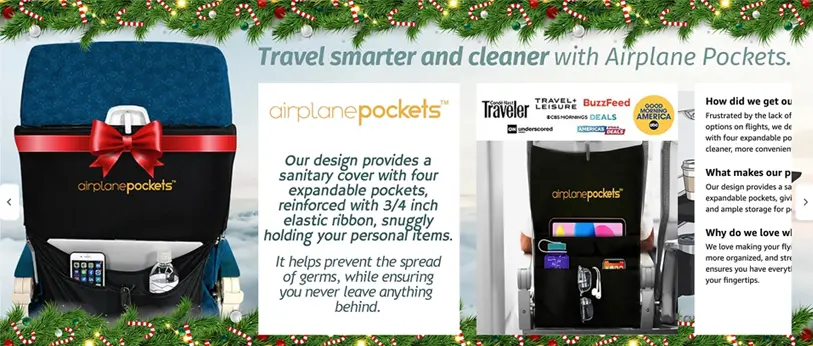 amazon brand story - Airplane Pockets