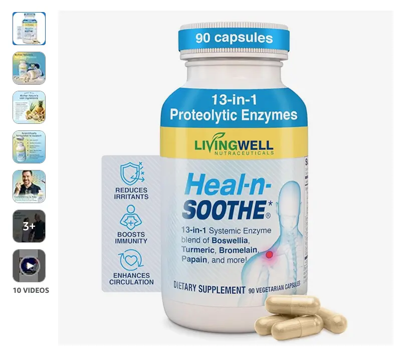 Amazon listing images Heal n Soothe