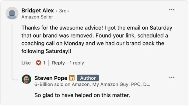 Amazon troubleshooting service