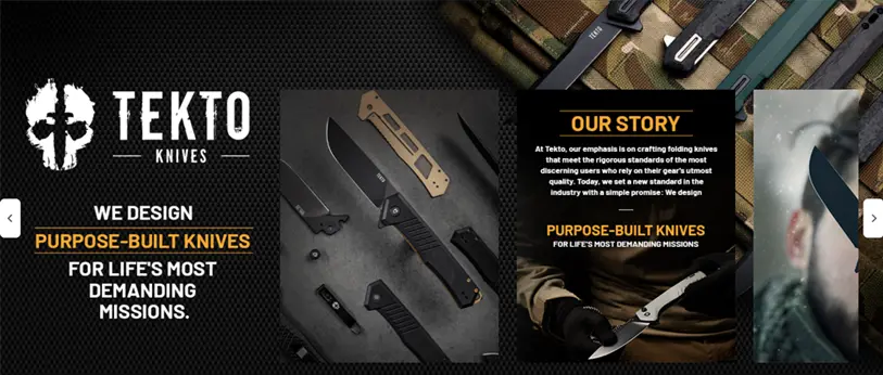 Amazon brand story tekto knives