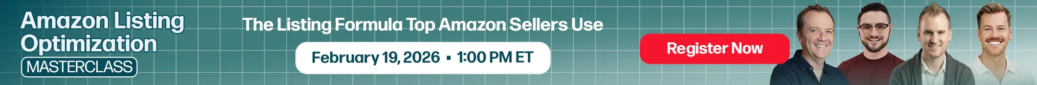 Amazon listing optimization masterclass 021926 Website Homepage Banner