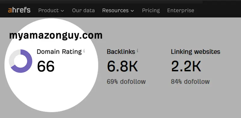 My Amazon Guy vs Eva domain rating