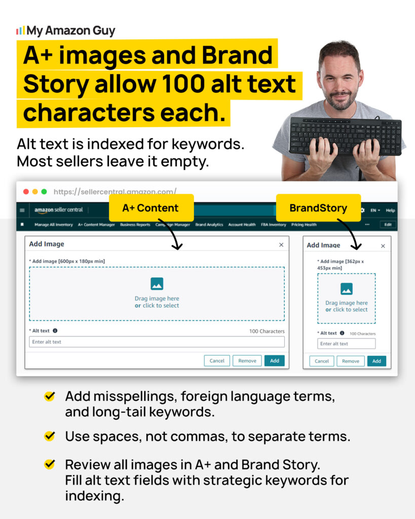 Selling Beauty Products on Amazon A images and Brand Story allow 100 alt text characters each.jpg