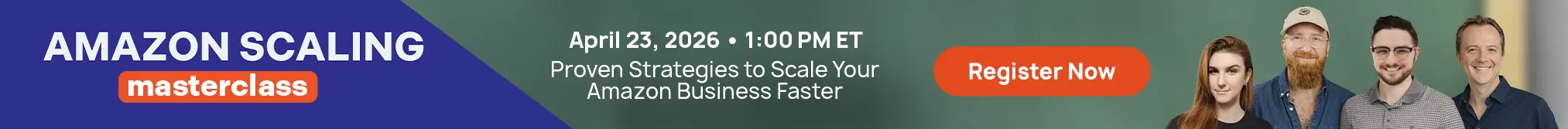 Amazon Scaling Masterclass Homepage