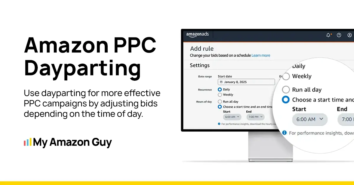 Amazon PPC Dayparting: Strategic Ad Scheduling | My Amazon Guy