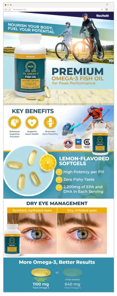 Amazon A+ Content Macuhealth
