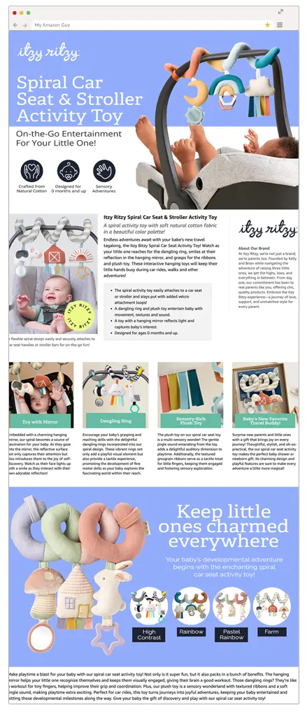 Amazon A+ Content Itzy Ritzy